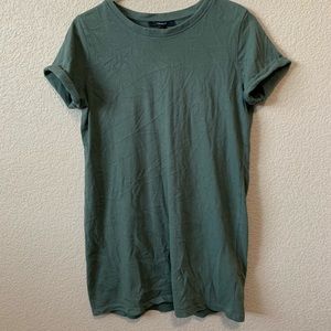 Forever 21 Army Green T-Shirt Dress